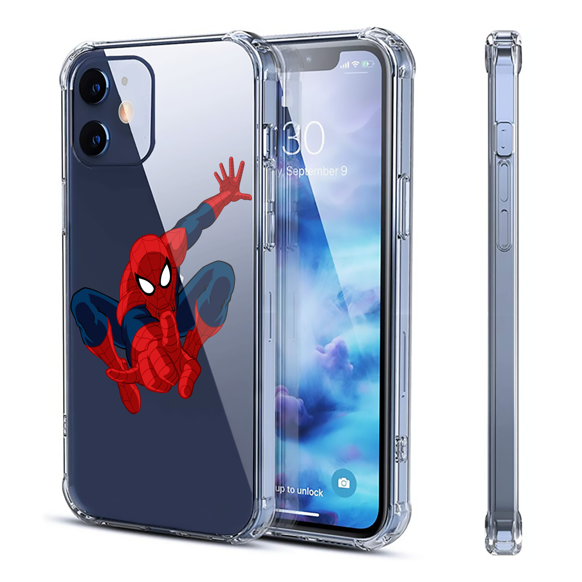 （画像用） アベンジャーズ The Avengers 【iPhone 12シリーズ対応】透明スマホケース（クリアソフトケース）